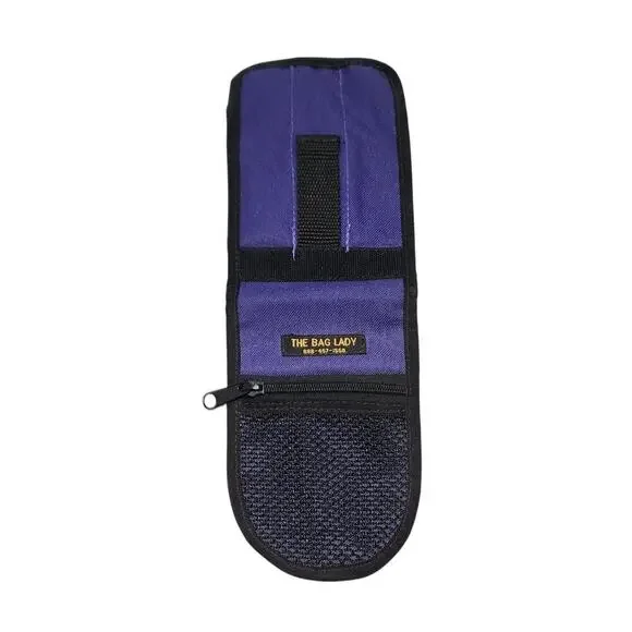 The Bag Lady New Travel Portable Blue Cigar Case Humidor Holder 3 Tubes Cutter - Picture 2 of 6